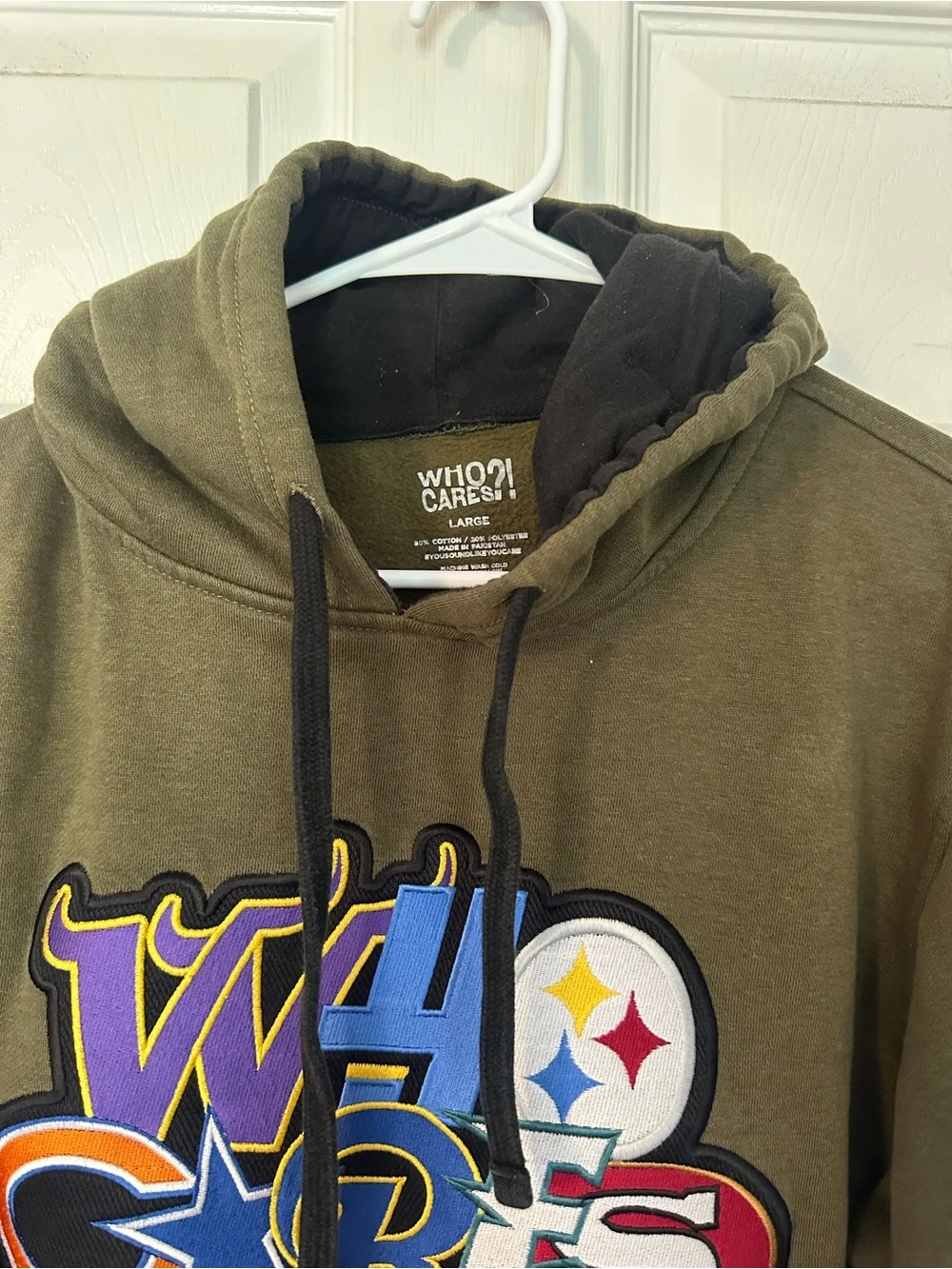 Olive Green Graphic Hoodie